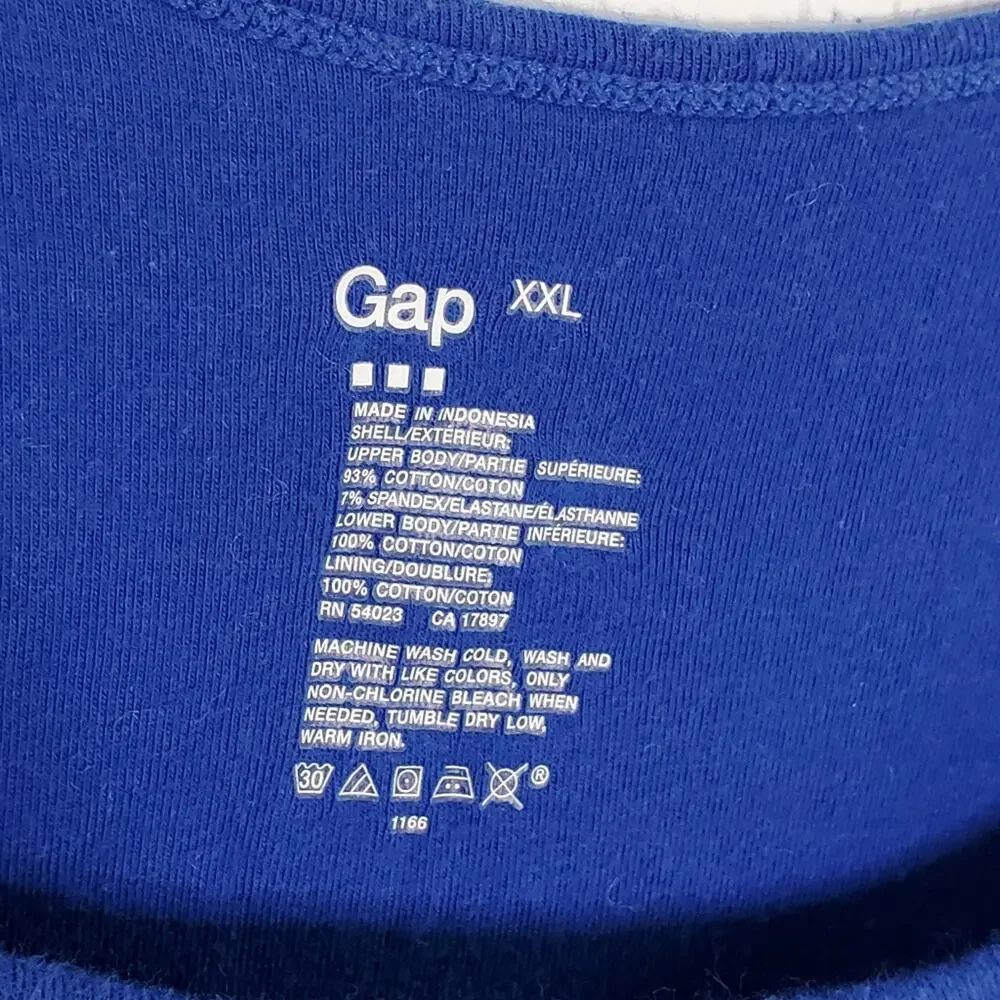 Gap Brand Blue & White lined midi  tank dress Size XXL - Picture 6 of 7